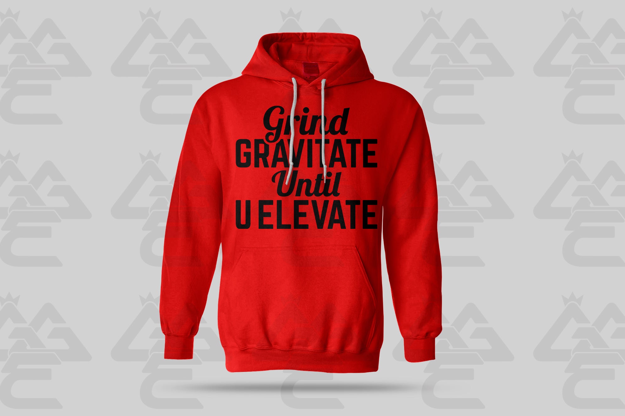 GGE UNISEX GRIND GRAVITATE UNTIL U ELEVATE HOODIE