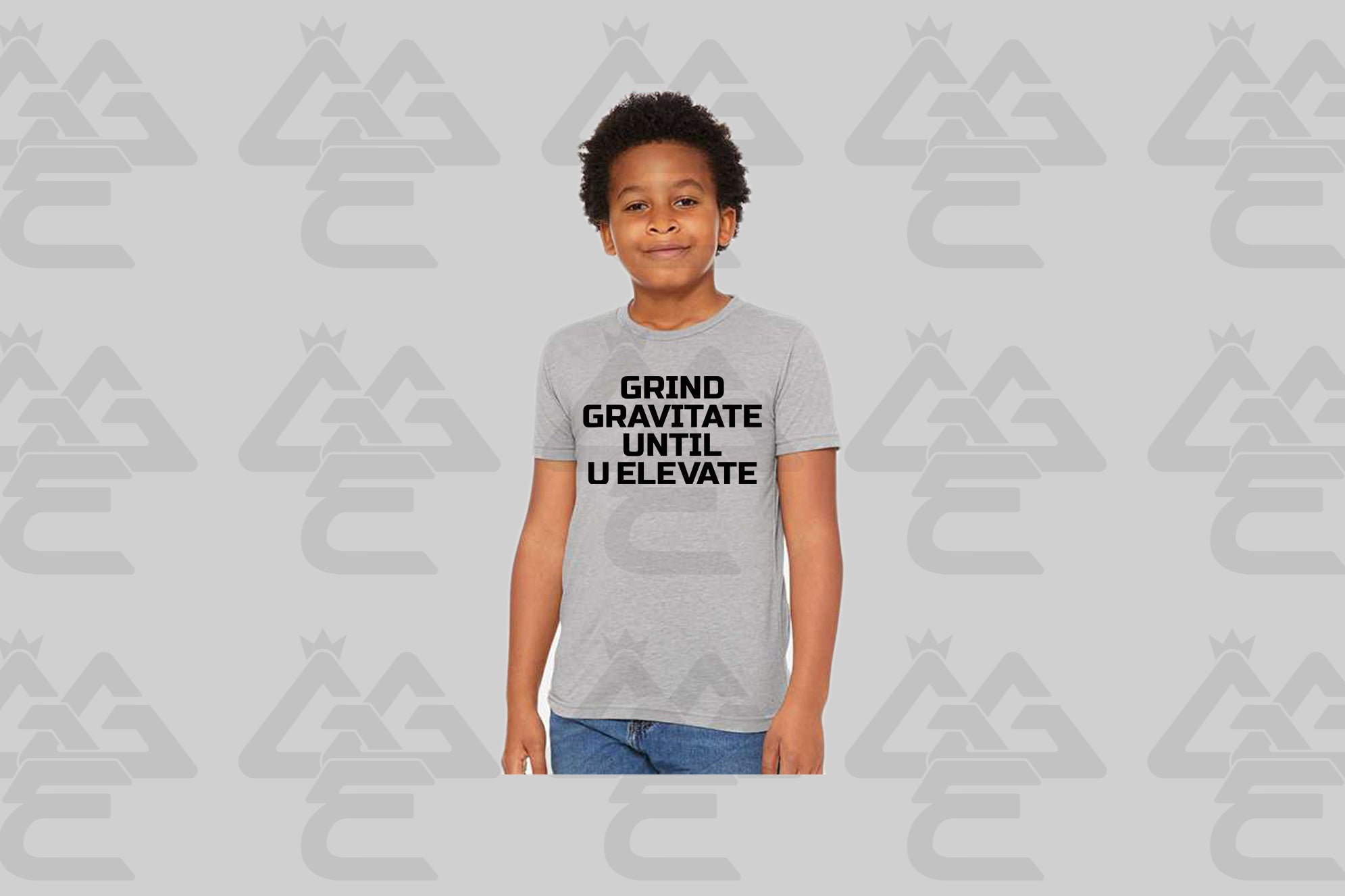 GGE UNISEX GRIND GRAVITATE UNTIL U ELEVATE KIDS T-SHIRT