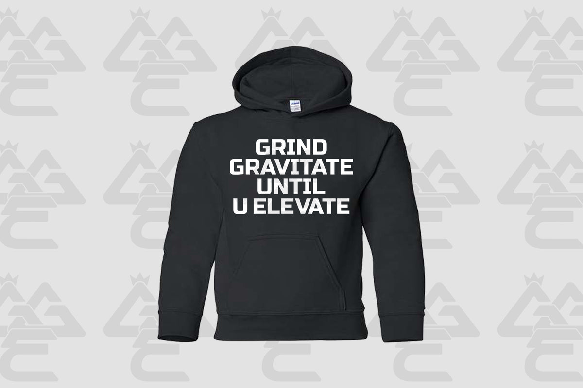 GGE UNISEX GRIND GRAVITATE UNTIL U ELEVATE HOODIE FOR KIDS