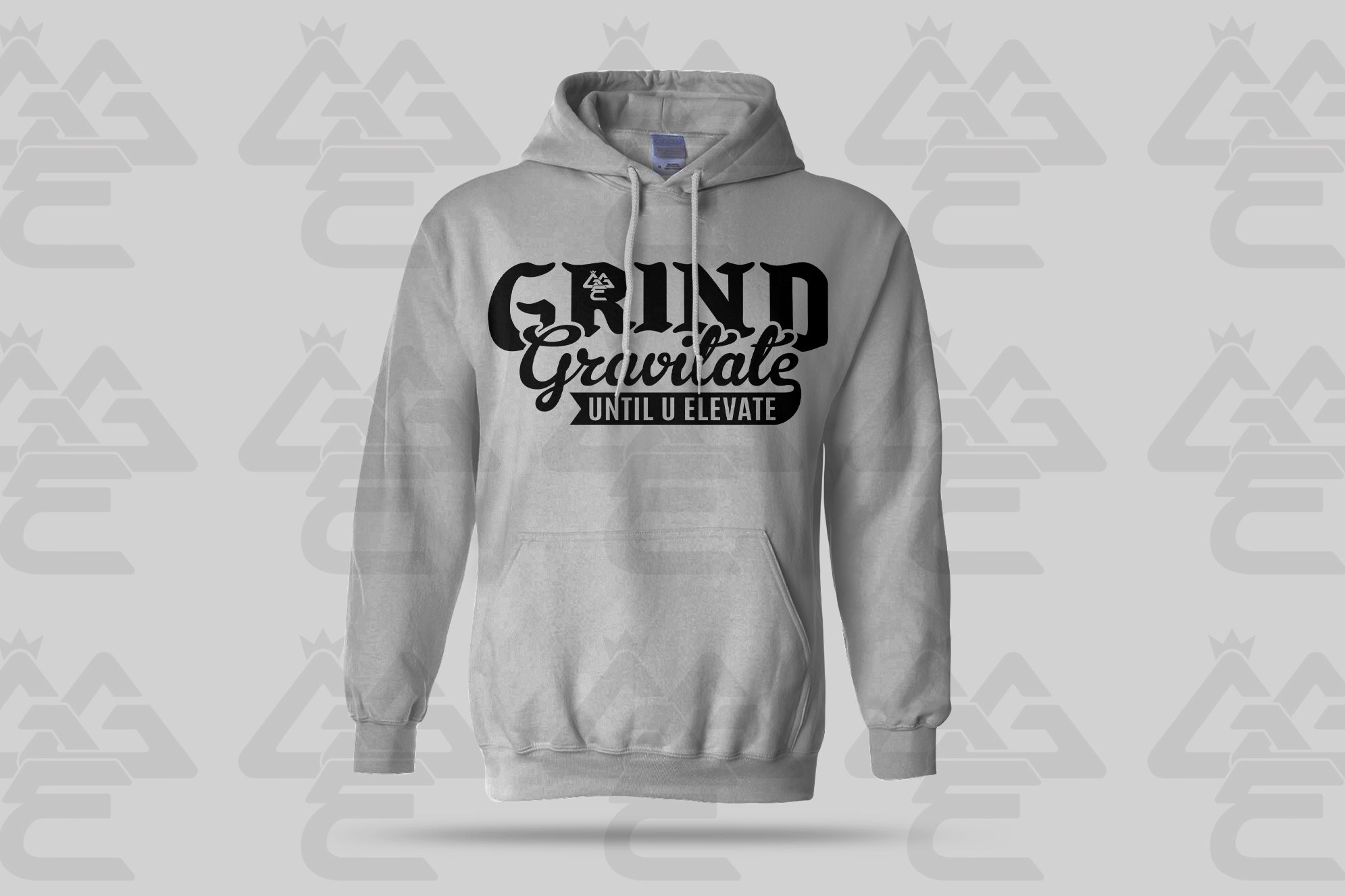 GGE UNISEX GRIND GRAVITATE UNTIL U ELEVATE HOODIE