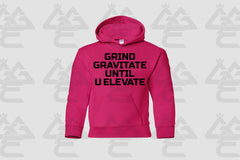 GGE UNISEX GRIND GRAVITATE UNTIL U ELEVATE HOODIE FOR KIDS