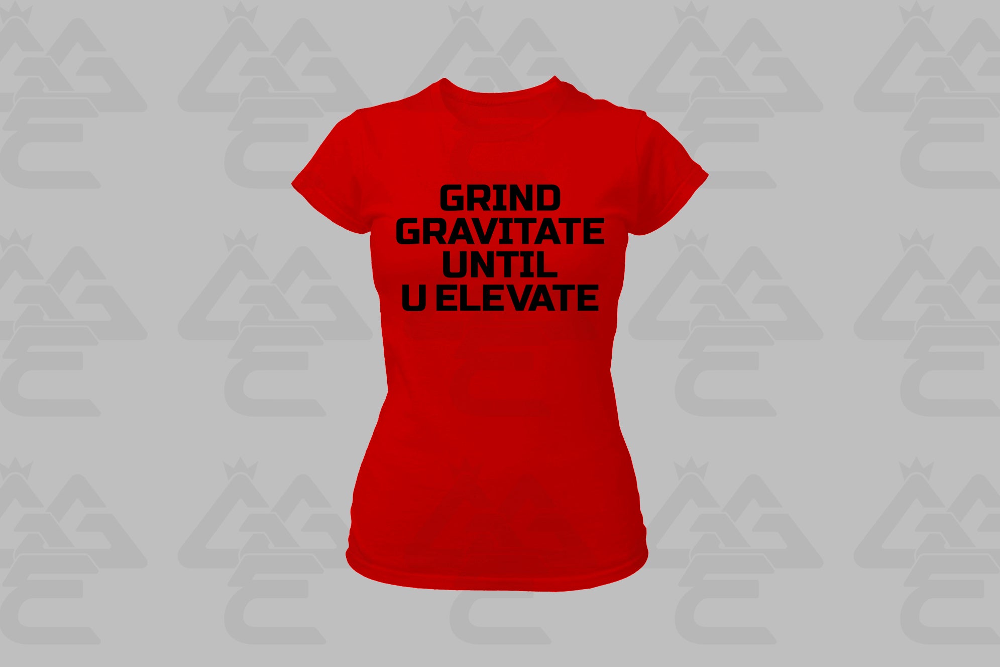 GGE UNISEX GRIND GRAVITATE UNTIL U ELEVATE FEMALE T-SHIRT