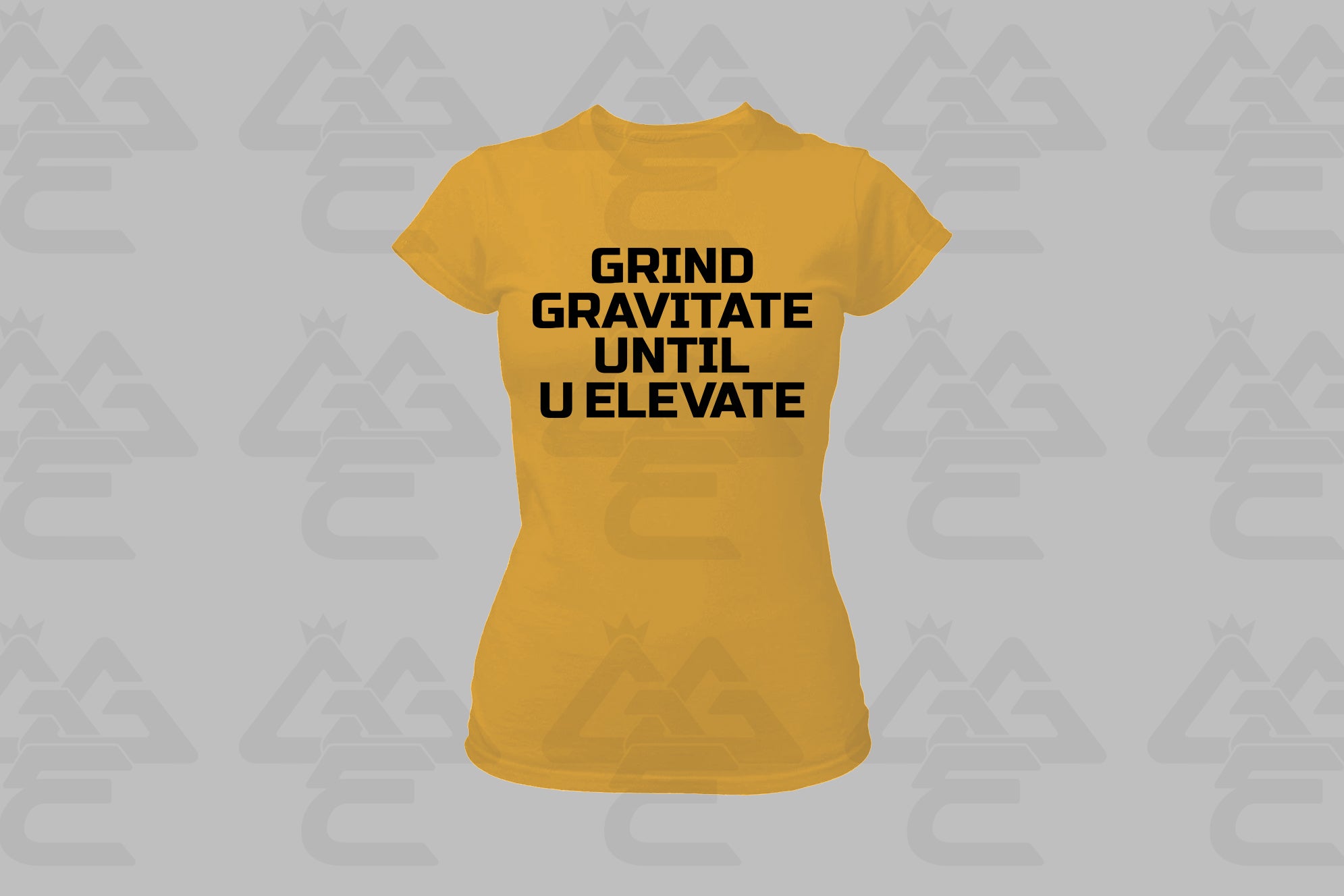GGE UNISEX GRIND GRAVITATE UNTIL U ELEVATE FEMALE T-SHIRT