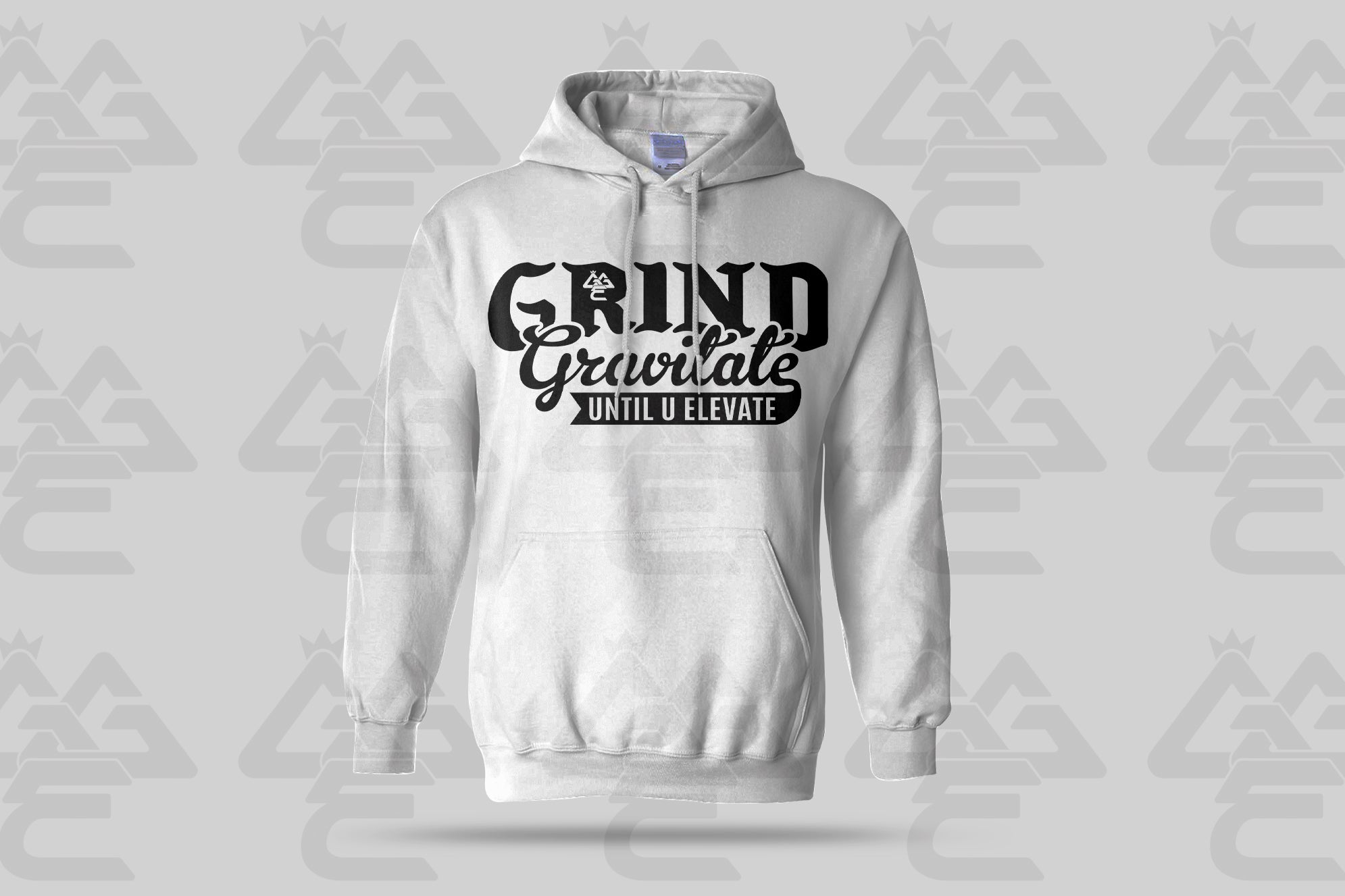 GGE UNISEX GRIND GRAVITATE UNTIL U ELEVATE HOODIE